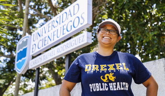 A Public Health in Cuba student smiles for the camera